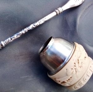 Vintage Argentina Mate Bombilla